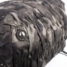 Prada Gaufre Hobo Fringe – Svart nylon med frynser thumbnail