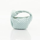 Bottega Veneta Mini Jodie (2020) – ikonisk veske i pastellblått lammeskinn thumbnail