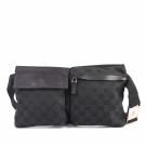 Gucci Belt Bag – Klassisk unisex-modell i svart canvas thumbnail