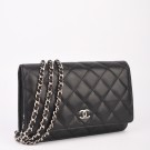 CHANEL WALLET ON CHAIN (2005) – TIDLØS KLASSIKER I SORT LAMMESKInn thumbnail