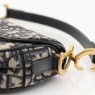 Christian Dior Mini Saddle Bag (2000) – ikonisk veske i blå Trotter canvas thumbnail