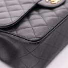 Chanel Double Flap Jumbo (2005) – ikonisk veske i sort caviar thumbnail