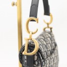 Christian Dior Mini Saddle Bag (2000) – ikonisk veske i blå Trotter canvas thumbnail