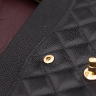 Chanel Double Flap Jumbo (2005) – ikonisk veske i sort caviar thumbnail