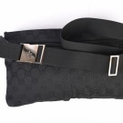 Gucci Belt Bag – Klassisk unisex-modell i svart canvas thumbnail