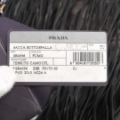 Prada Gaufre Hobo Fringe – Svart nylon med frynser thumbnail