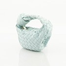 Bottega Veneta Mini Jodie (2020) – ikonisk veske i pastellblått lammeskinn thumbnail