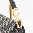 Christian Dior Mini Saddle Bag (2000) – ikonisk veske i blå Trotter canvas thumbnail