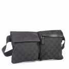 Gucci Belt Bag – Klassisk unisex-modell i svart canvas thumbnail