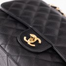 Chanel Double Flap Jumbo (2005) – ikonisk veske i sort caviar thumbnail