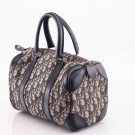 Christian Dior Trotter Boston (2000) – ikonisk veske i blå Trotter canvas thumbnail