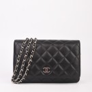 CHANEL WALLET ON CHAIN (2005) – TIDLØS KLASSIKER I SORT LAMMESKInn thumbnail