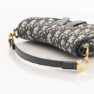 Christian Dior Mini Saddle Bag (2000) – ikonisk veske i blå Trotter canvas thumbnail